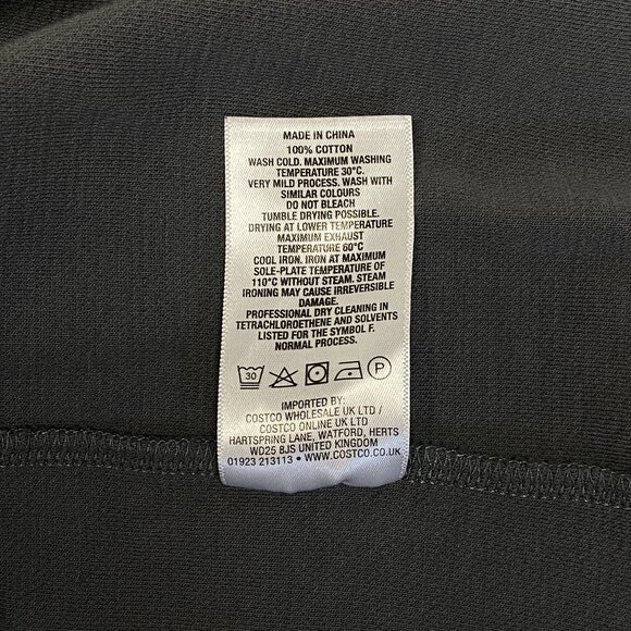 Hathaway Long Stripe Sleeve Ribbed Mock Turtleneck 1/4 Snap Neck Sweater Grey XL - Picture 11 of 11